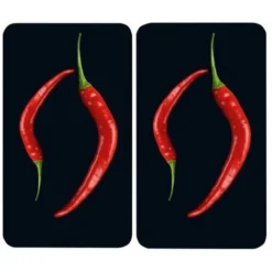 Coprifuochi Vetro Universale Pepperoni Duo, Set 2 Pezzi WENKO