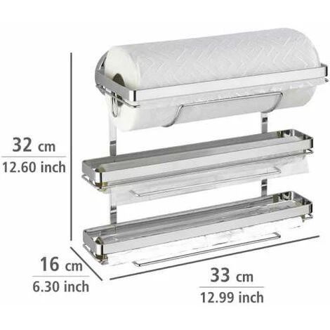 Magic-Loc Portarotolo Da Cucina Trio WENKO 5 Magic-Loc Portarotolo Da Cucina Trio WENKO - immagine 5