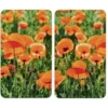 Glasabdeckplatte Universal Mohnfeld, 2er Set WENKO