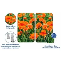 Glasabdeckplatte Universal Mohnfeld, 2er Set WENKO -Wenko Negozio 8426903 5