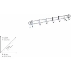 Barra Con 7 Ganci Style WENKO -Wenko Negozio 8427148 4