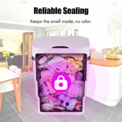 Bidone Della Spazzatura Con Sensore Di Movimento A Infrarossi Senza Contatto Automatico Bidone Della Spazzatura Pieghevole A 3 Strati Max. Batteria AA Da 9,5 Litri Alimentata A Batteria (batteria Non 8 Bidone Della Spazzatura Con Sensore Di Movimento A Infrarossi Senza Contatto Automatico Bidone Della Spazzatura Pieghevole A 3 Strati Max. Batteria AA Da 9,5 Litri Alimentata A Batteria (batteria Non -Wenko Negozio 85894004 4