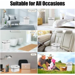 Bidone Della Spazzatura Con Sensore Di Movimento A Infrarossi Senza Contatto Automatico Bidone Della Spazzatura Pieghevole A 3 Strati Max. Batteria AA Da 9,5 Litri Alimentata A Batteria (batteria Non 9 Bidone Della Spazzatura Con Sensore Di Movimento A Infrarossi Senza Contatto Automatico Bidone Della Spazzatura Pieghevole A 3 Strati Max. Batteria AA Da 9,5 Litri Alimentata A Batteria (batteria Non -Wenko Negozio 85894004 5