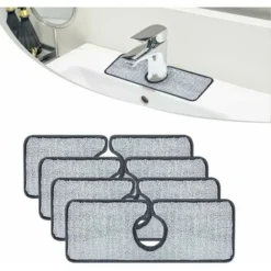 Confezione Da 4 Tappetini Per Lavello, Tappetino Per La Pulizia Del Rubinetto, Tappetino Per Assorbire Le Fuoriuscite Del Rubinetto