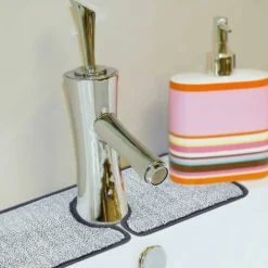 Confezione Da 4 Tappetini Per Lavello, Tappetino Per La Pulizia Del Rubinetto, Tappetino Per Assorbire Le Fuoriuscite Del Rubinetto -Wenko Negozio 85900478 3