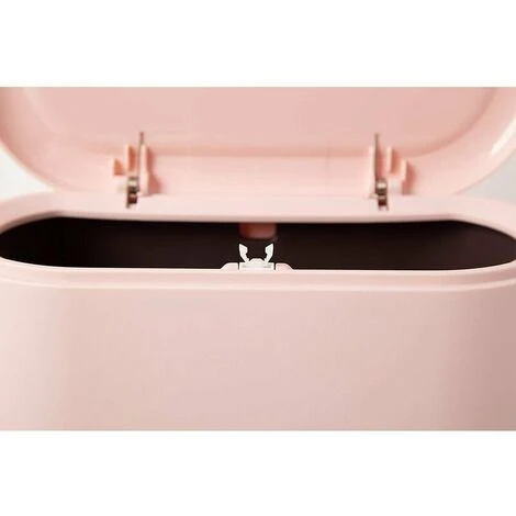 Mini Pattumiera Da Banco, Pressa, Coperchio Della Cartuccia, Pattumiera, Porta Trucco, Toeletta, Bagno, Cucina, Auto, Scrivania (rosa Chiaro) 2 Mini Pattumiera Da Banco, Pressa, Coperchio Della Cartuccia, Pattumiera, Porta Trucco, Toeletta, Bagno, Cucina, Auto, Scrivania (rosa Chiaro) - immagine 2