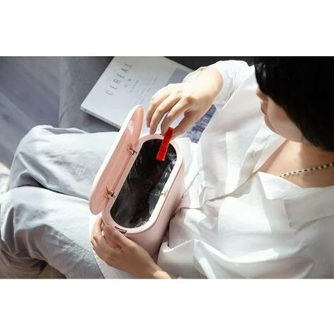 Mini Pattumiera Da Banco, Pressa, Coperchio Della Cartuccia, Pattumiera, Porta Trucco, Toeletta, Bagno, Cucina, Auto, Scrivania (rosa Chiaro) 5 Mini Pattumiera Da Banco, Pressa, Coperchio Della Cartuccia, Pattumiera, Porta Trucco, Toeletta, Bagno, Cucina, Auto, Scrivania (rosa Chiaro) - immagine 5