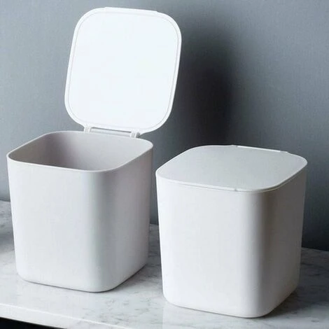 Pattumiera / Pattumiere Rettangolare Pattumiera Da Tavolo, Plastica Piccolo Piccolo Ufficio Controsoffitto Pattumiera Coperchio Protezione Premere Per Coperchio Aperto Cestino 3 Pattumiera / Pattumiere Rettangolare Pattumiera Da Tavolo, Plastica Piccolo Piccolo Ufficio Controsoffitto Pattumiera Coperchio Protezione Premere Per Coperchio Aperto Cestino - immagine 3