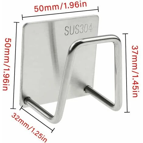Set Di 4 Portaspugne Da Cucina Piccoli Adesivi In Acciaio Inossidabile 304 Portaspugne Impermeabili Per Lavello Portaspugne Da Cucina Per Utensili Da Cucina (argento) 13Thirteen 2 Set Di 4 Portaspugne Da Cucina Piccoli Adesivi In Acciaio Inossidabile 304 Portaspugne Impermeabili Per Lavello Portaspugne Da Cucina Per Utensili Da Cucina (argento) 13Thirteen - immagine 2