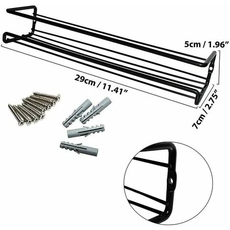 Portaspezie Da Parete Nero (set Di 4) - Per Pareti Della Cucina E Armadi A Un Ripiano - Portaspezie Da Parete Per Cucina 2 Portaspezie Da Parete Nero (set Di 4) - Per Pareti Della Cucina E Armadi A Un Ripiano - Portaspezie Da Parete Per Cucina - immagine 2