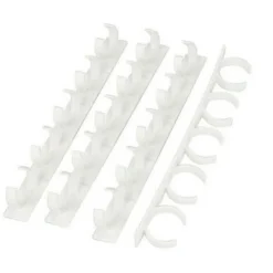 20 Pezzi Portaspezie Da Cucina Portabottiglie Adesivo Condimento Portaoggetti Organizer Per Armadietto Da Parete Porta Dell'armadio Da Appendere Barattoli Per Spezie Ganci A Clip (bianco)