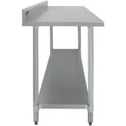 Kukoo - Set Tavolo & Ripiano Per Cucina Commerciale Con Mensole In Acciaio Inox Da Cucina Ristorante, Acciaio Inossidabile Resistente Alla Corrosione Per Albergo Bar Hotel Catering Pub - Doppia - 180c -Wenko Negozio 87220068 3