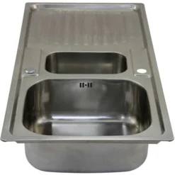 Lavandino Da Cucina In Acciaio Inossidabile Con Rubinetto Lavandino Domestico - 105cm X 50cm -Wenko Negozio 87220071 3