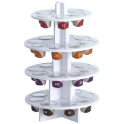 Portacapsule Per Caffè Portacapsule Rotante In Acrilico Portacapsule Per Caffè (1021T Portacapsule Per Caffè Trasparente Tipo Torta)