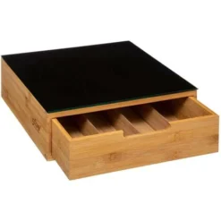Portacapsule 2 Cassetti In Bambù - 5 Five Simply Smart -Wenko Negozio 87878156 4