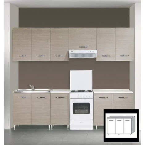 KIT CUCINA BASE SOTTOLAVELLO 3 ANTE CM.120X50X85H LARICE 1 KIT CUCINA BASE SOTTOLAVELLO 3 ANTE CM.120X50X85H LARICE