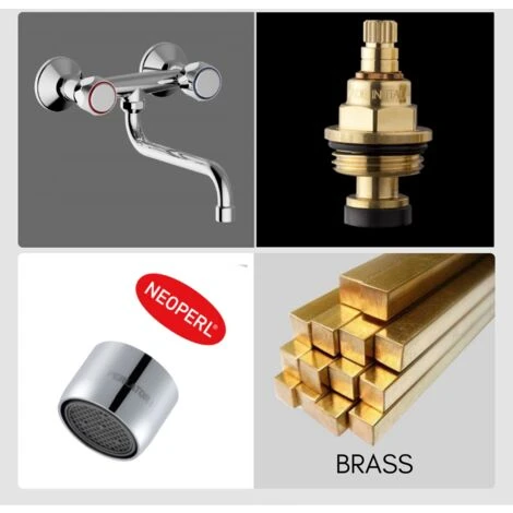 Schläfer 3431110 - Rubinetto Cucina Gruppo Lavello A Muro Manopola Tonda Con Canna A "S" 5 Schläfer 3431110 - Rubinetto Cucina Gruppo Lavello A Muro Manopola Tonda Con Canna A "S" - immagine 5