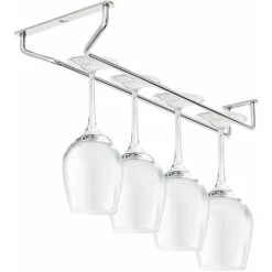 LITZEE27 Cm X 11 Cm Scaffali Per Bicchieri Da Vino, Scaffali Per Stoviglie, Porta Bicchieri Per Bicchieri Da Bar In Acciaio Inossidabile, Appendiabiti Per Bicchieri Da Vino, Portabottiglie Per Bicchie