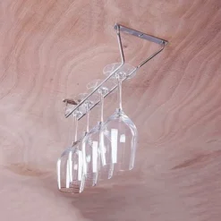 LITZEE27 Cm X 11 Cm Scaffali Per Bicchieri Da Vino, Scaffali Per Stoviglie, Porta Bicchieri Per Bicchieri Da Bar In Acciaio Inossidabile, Appendiabiti Per Bicchieri Da Vino, Portabottiglie Per Bicchie -Wenko Negozio 88936762 3