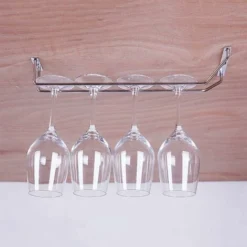 LITZEE27 Cm X 11 Cm Scaffali Per Bicchieri Da Vino, Scaffali Per Stoviglie, Porta Bicchieri Per Bicchieri Da Bar In Acciaio Inossidabile, Appendiabiti Per Bicchieri Da Vino, Portabottiglie Per Bicchie -Wenko Negozio 88936762 4