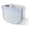LITZEEPattumiera Da Cucina Pieghevole Porta Da Cucina Pattumiera Da Parete Per Auto Home Office, Solo Uno, Piccolo, Bianco