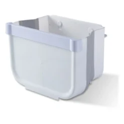 LITZEEPattumiera Da Cucina Pieghevole Porta Da Cucina Pattumiera Da Parete Per Auto Home Office, Solo Uno, Piccolo, Bianco