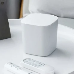 Pattumiera/bidoni Della Spazzatura Pattumiera Da Tavolo Rettangolare, Plastica Piccolo Bancone Da Ufficio Piccolo Pattumiera Protezione Coperchio Pressa Per Pattumiera Con Coperchio Aperto