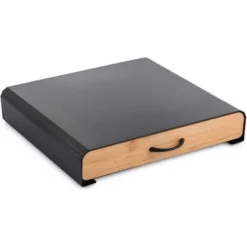 Cassetto Contenitore Porta Cialde Capsule Caffè In Metallo E Bambù 36 X 33 X 7cm -Wenko Negozio 90284113 3