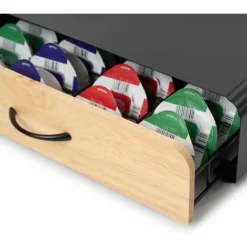 Cassetto Contenitore Porta Cialde Capsule Caffè In Metallo E Bambù 36 X 33 X 7cm -Wenko Negozio 90284113 4