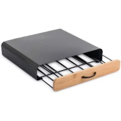 Cassetto Contenitore Porta Cialde Capsule Caffè In Metallo E Bambù 36 X 33 X 7cm -Wenko Negozio 90284113 5