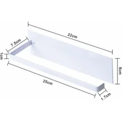 LangRay Porta Asciugamani Di Carta, Porta Rotolo Da Cucina A Parete, Porta Asciugamani Di Carta Senza Perforazione, Porta Rotolo Da Cucina In Metallo, Porta Asciugamani Da Cucina Autoadesivo, 25 Cm - -Wenko Negozio 90784700 5