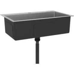 Lavello Da Cucina Lavandino Cucina - Lavorato A Mano In Acciaio Inox BV818987 - BonneVie -Wenko Negozio 91380577 3