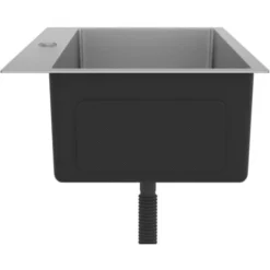 Lavello Da Cucina Lavandino Cucina - Lavorato A Mano In Acciaio Inox BV818987 - BonneVie -Wenko Negozio 91380577 5