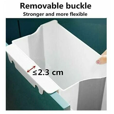 Pattumiera Da Cucina Pieghevole Porta Da Cucina Pattumiera Da Parete Per Auto Home Office Solo Una Piccola Bianca 3 Pattumiera Da Cucina Pieghevole Porta Da Cucina Pattumiera Da Parete Per Auto Home Office Solo Una Piccola Bianca - immagine 3
