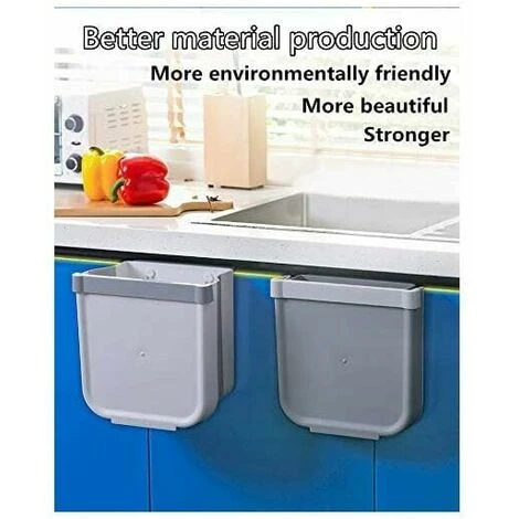 Pattumiera Da Cucina Pieghevole Porta Da Cucina Pattumiera Da Parete Per Auto Home Office Solo Una Piccola Bianca 4 Pattumiera Da Cucina Pieghevole Porta Da Cucina Pattumiera Da Parete Per Auto Home Office Solo Una Piccola Bianca - immagine 4