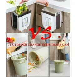 Pattumiera Da Cucina Da Incasso Da 5 L, Pattumiera Pieghevole Da Appendere (5 L, Marrone) -Wenko Negozio 91726955 5