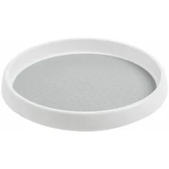 Portaspezie Rotante Portaspezie In Plastica Vassoio Girevole In Plastica Lazy Susan Base Girevole Ricciolo Di Spezie Per Armadio Da Cucina 25 Cm X 2,5 Cm