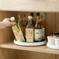 Portaspezie Rotante Portaspezie In Plastica Vassoio Girevole In Plastica Lazy Susan Base Girevole Ricciolo Di Spezie Per Armadio Da Cucina 25 Cm X 2,5 Cm -Wenko Negozio 92036308 3