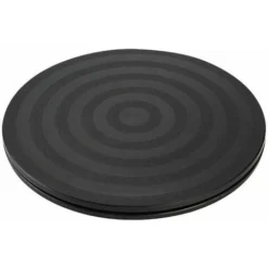 Giradischi SolidoBase Per Giradischi Con Cuscinetti A Sfera 360 Giradischi Per TV Vassoio Rotondo Universale Vassoio Per Staffa Girevole Per Impieghi Gravosi 20 20 CmNero