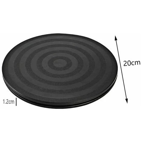 Giradischi SolidoBase Per Giradischi Con Cuscinetti A Sfera 360 Giradischi Per TV Vassoio Rotondo Universale Vassoio Per Staffa Girevole Per Impieghi Gravosi 20 20 CmNero 2 Giradischi SolidoBase Per Giradischi Con Cuscinetti A Sfera 360 Giradischi Per TV Vassoio Rotondo Universale Vassoio Per Staffa Girevole Per Impieghi Gravosi 20 20 CmNero - immagine 2