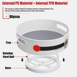 Organizzatori Per Cucine E Armadi, Giradischi Lazy Susan Per Parti, Spezie, Ecc. Base Girevole Per Armadio, FacilePulito. -Wenko Negozio 92037014 3