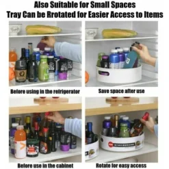 Organizzatori Per Cucine E Armadi, Giradischi Lazy Susan Per Parti, Spezie, Ecc. Base Girevole Per Armadio, FacilePulito. -Wenko Negozio 92037014 4