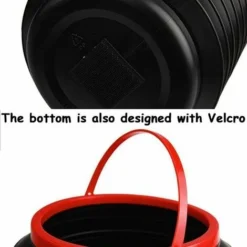 Pattumiera Per Auto, Pattumiera Pieghevole Per Auto Da 4 Litri, Pattumiera Pieghevole Portatile, Con Coperchio, Pattumiera Pieghevole Sospesa Per Ufficio, Casa E Auto (nero) -Wenko Negozio 92051853 3