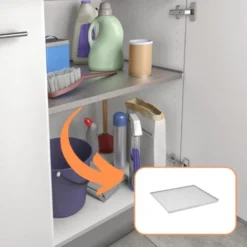 Evotrade Protezione Sottolavello Cucina In Alluminio, SOTTOLAVELLO Base Con ALZATINA (562x530) MADE IN ITALY -Wenko Negozio 92213794 3