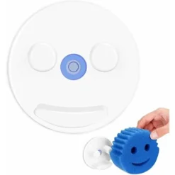 Porta Spugne Smile, Supporto Per Lavello Con Installazione A Ventosa, Organizer Per Spugne Per Lavello Da Cucina/bagno, Progettato Per Spugne Rotonde Con Faccine Sorridenti, Lavabile In Lavastoviglie