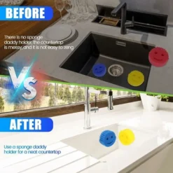 Porta Spugne Smile, Supporto Per Lavello Con Installazione A Ventosa, Organizer Per Spugne Per Lavello Da Cucina/bagno, Progettato Per Spugne Rotonde Con Faccine Sorridenti, Lavabile In Lavastoviglie -Wenko Negozio 92592207 4