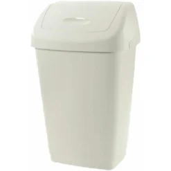 BIDONE IMMONDIZIA 'GRACE' Lt 25 - Cm 32,5 X 25,5 X H 52 Panna
