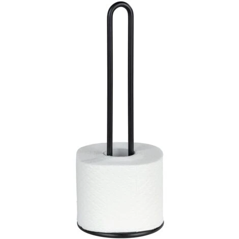 WENKO Portarotolo Carta Cucina - Portarotolo Per Carta Da Cucina, Da Appoggio, Metallo, 12.5 X 32.5 X 12.5 Cm, Nero 3 WENKO Portarotolo Carta Cucina - Portarotolo Per Carta Da Cucina, Da Appoggio, Metallo, 12.5 X 32.5 X 12.5 Cm, Nero - immagine 3