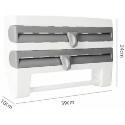 None Dispenser Da Parete, Portaoggetti Da Cucina In Acciaio Inossidabile, Portarotolo Di Pellicola, Portarotolo Da Cucina, Bianco Grigio 7 None Dispenser Da Parete, Portaoggetti Da Cucina In Acciaio Inossidabile, Portarotolo Di Pellicola, Portarotolo Da Cucina, Bianco Grigio -Wenko Negozio 92967217 4