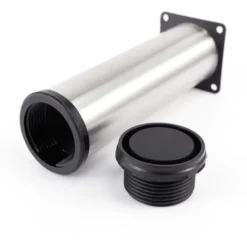 None Piedini Regolabili Per Mobili 5x18cm Colore Argento Nero 4 Pezzi -Wenko Negozio 92976064 4